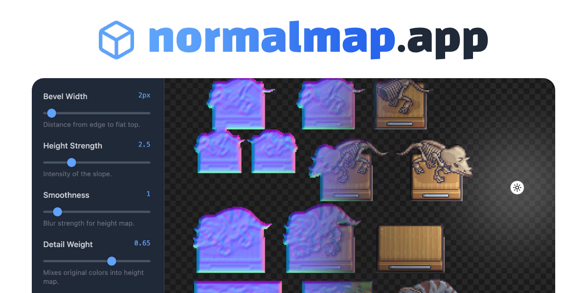 Free Normal Map Editor - Best Pixel Art Normal Map Generator